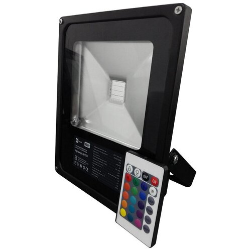 Прожектор светодиодный X-flash XF-FLS-RGB-В-30W, 30 Вт, свет: RGB