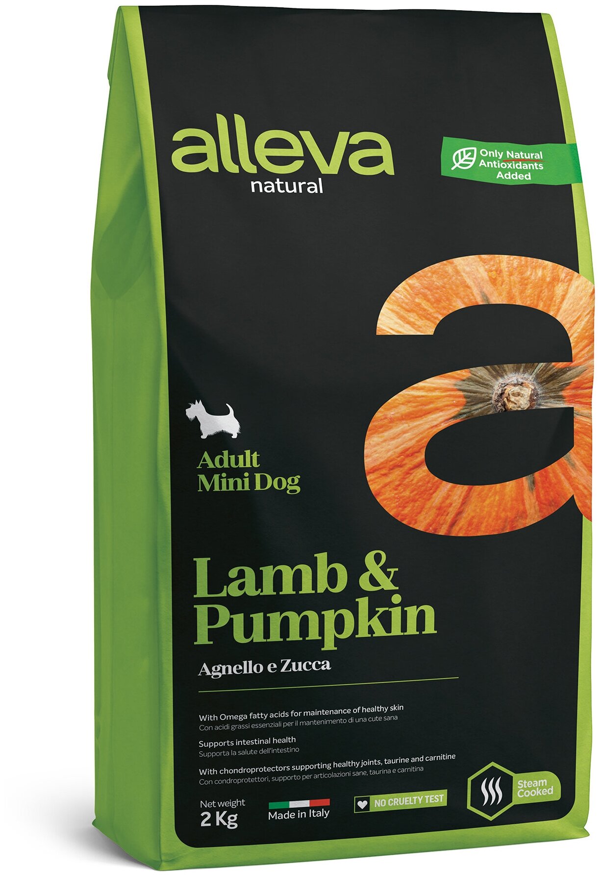 Сухой корм для собак Alleva Natural Lamb & Pumpkin Mini 2 кг.