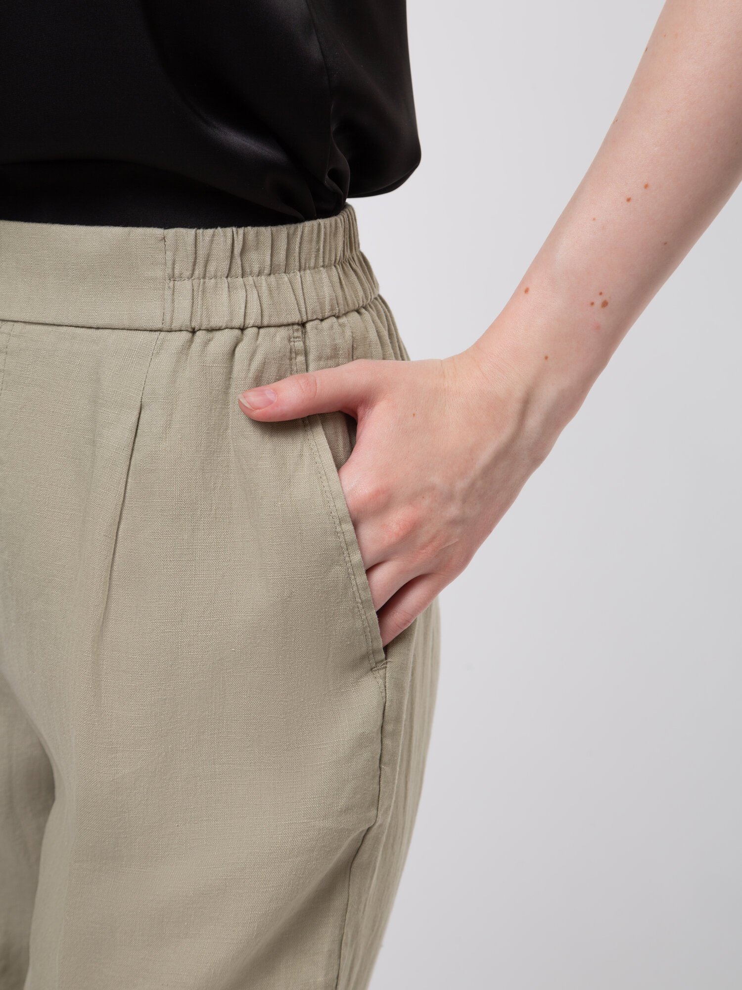 Брюки UNITED COLORS OF BENETTON, размер S, хаки — фото 1