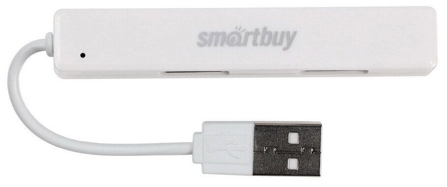 Smartbuy Разветвитель USB (Hub) Smartbuy 408, 4 порта, USB 2.0, белый