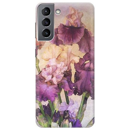 фото Re:pa чехол - накладка artcolor для samsung galaxy s21 с принтом "фиолетовые цветы"