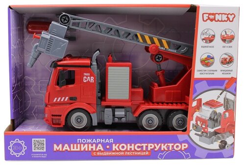 Конструктор Funky Toys Пожарная машина FT61114, 50 дет.