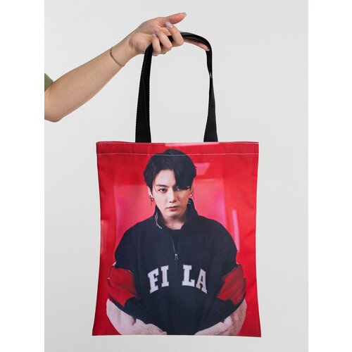 Сумка шоппер , красный 54pcs lomo korean groups k pop bangtan boys poster cards got7 exo straykids seventeen atez txt be cards