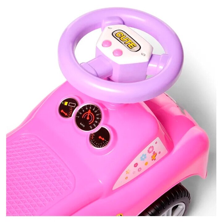 Каталка детская Baby Care Dreamcar, розовая - фото №15