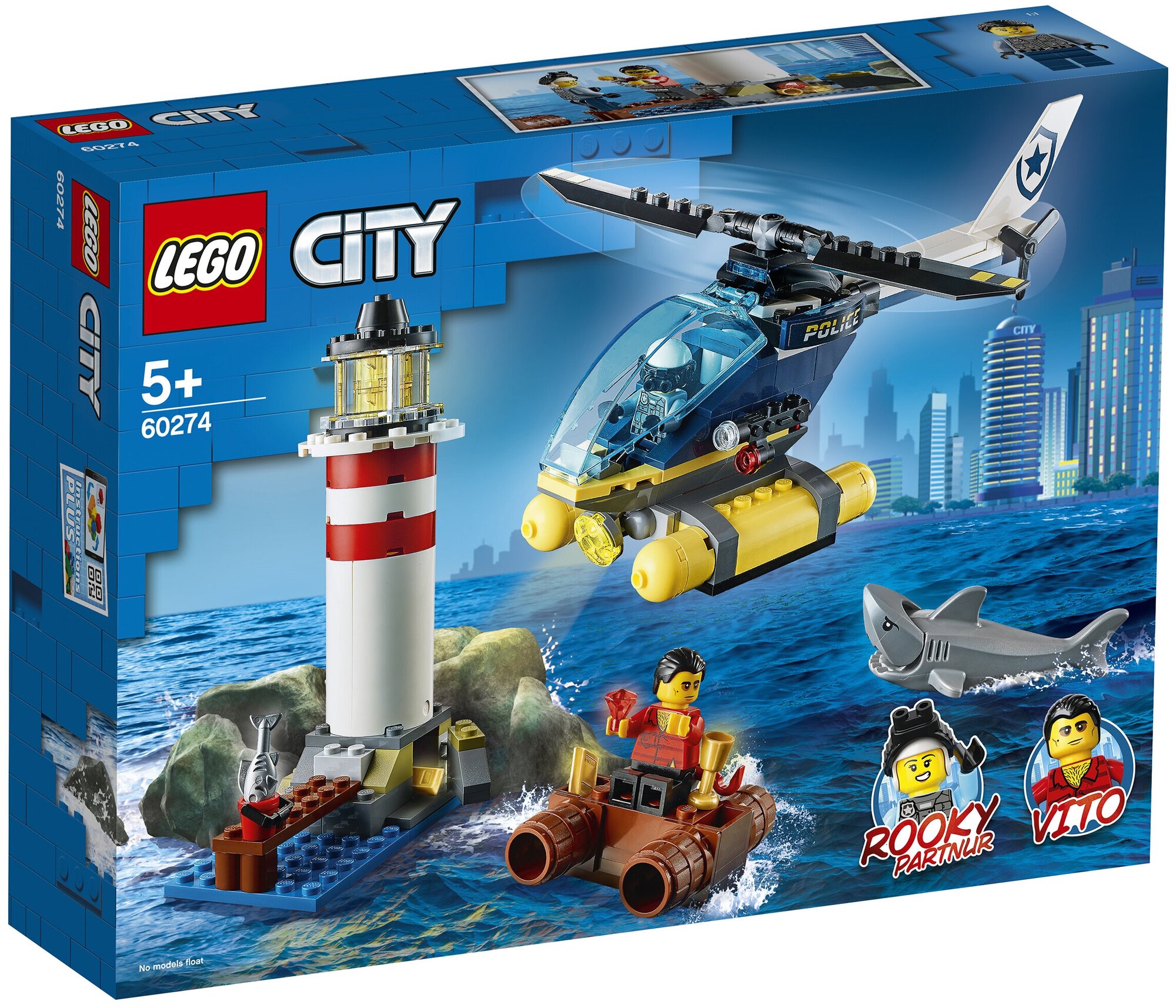 LEGO City 60274 Морская полиция: захват на маяке, 189 дет.