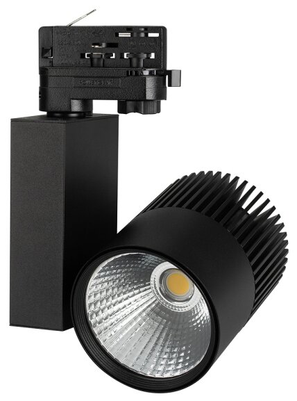 Трековый светильник-спот Arlight LGD-ARES-4TR-R100-40W Day4000 (BK, 24 deg, кол-во светодиодов: 1 шт., черный