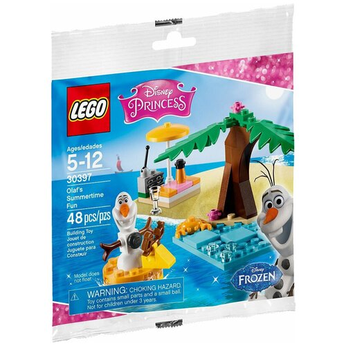 конструктор lego duplo disney princess 10920 чаепитие у эльзы и олафа 17 дет Конструктор LEGO Disney Princess 30397 Летнее веселье Олафа, 48 дет.