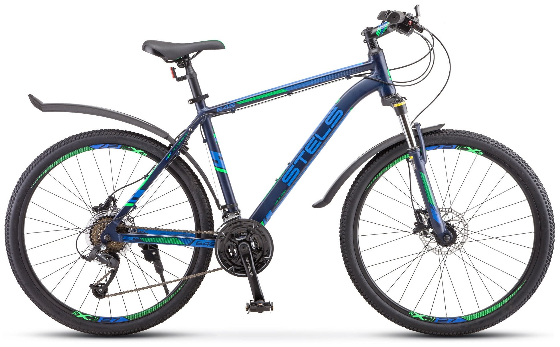 Горный велосипед Stels Navigator 645 D V010 (2019) 19" Темно-синий (171-184 см)