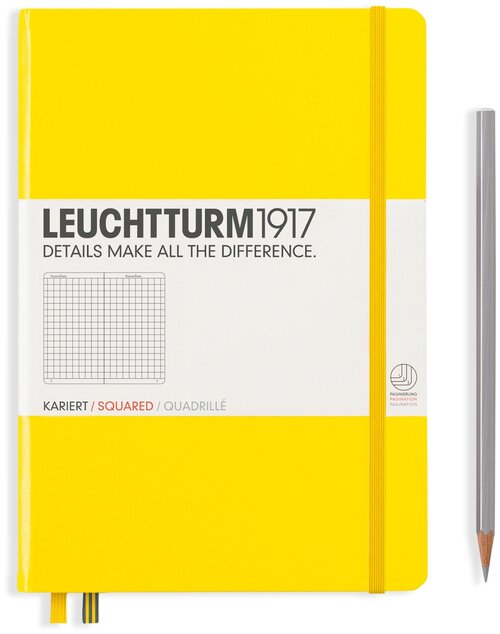 Записная книга Leuchtturm1917 344799 желтый A5, 124 листа, Желтый