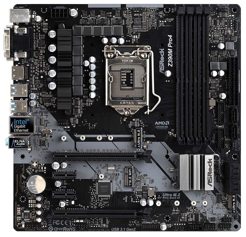 Asrock z390m pro4 discount