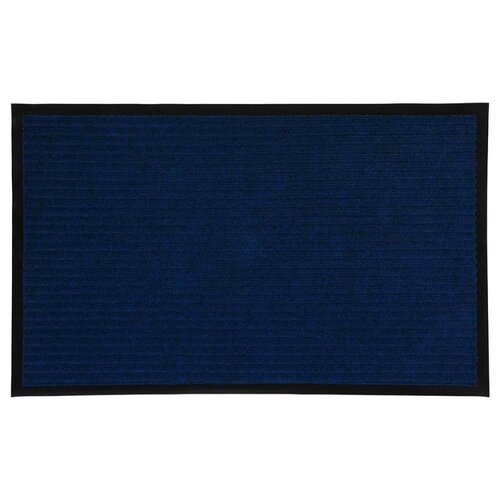 фото Коврик влаговпитывающий, ребристый 50*80 см "vortex", синий / 10 (22082)