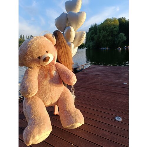 Большой плюшевый мишка 200 см Коричневый/ Огромный Мишка 2 метра / Огромный мягкий медведь / Мягкая плюшевая игрушка