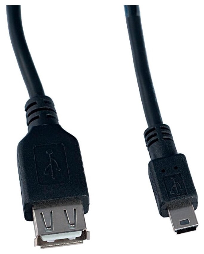 Perfeo USB - miniUSB (U4201), 0.5 м, черный