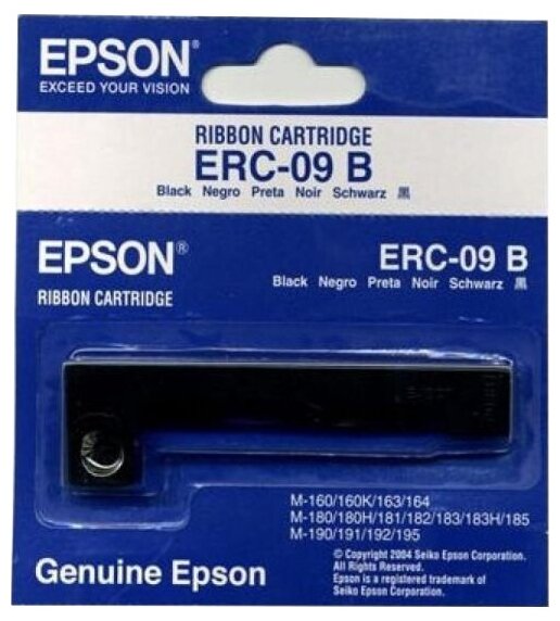 Риббон-картридж EPSON черный для HX-20/ M160/ M180/M190 ERC09B