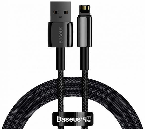 Кабель Baseus Tungsten Gold Fast Charging USB to iPhone 2.4 ACALWJ-A01