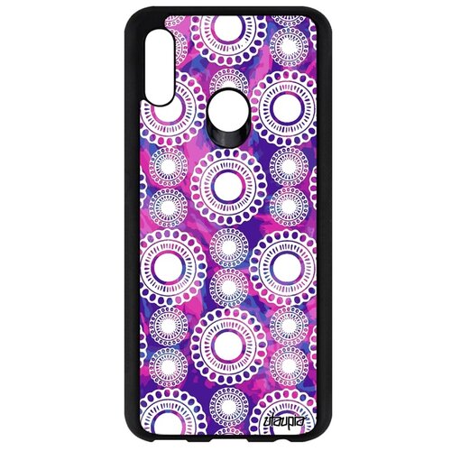 фото Чехол для телефона huawei p smart 2019, "кружевной узор" капля радужный utaupia
