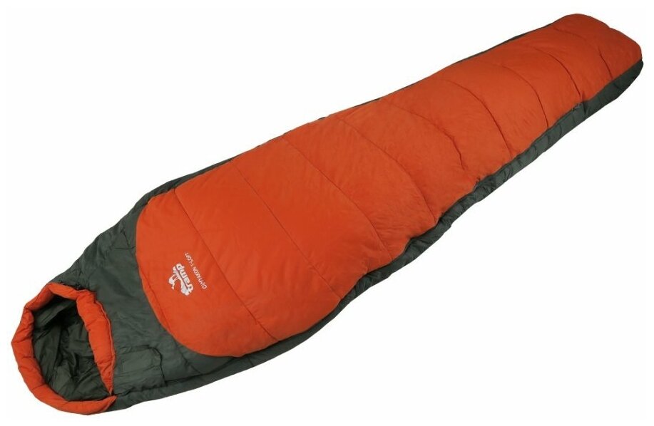 Спальный мешок Tramp Oimyakon T-Loft Compact оранжевый/серый с левой стороны
