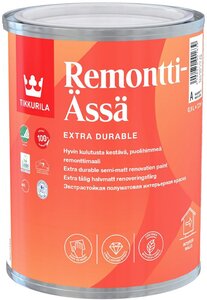 Краска акрилатная Remontti-Ässä (Ремонти-Ясся) TIKKURILA 0,9л белый (база А)