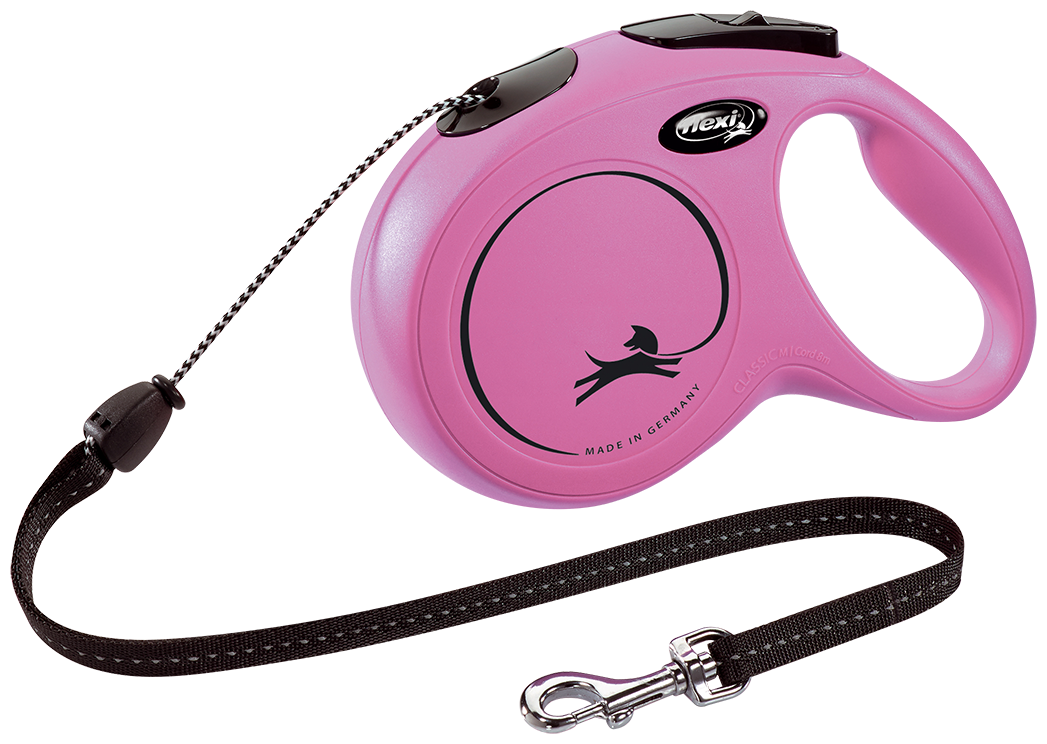 - Flexi New Classic cord M 8m 20 kg pink