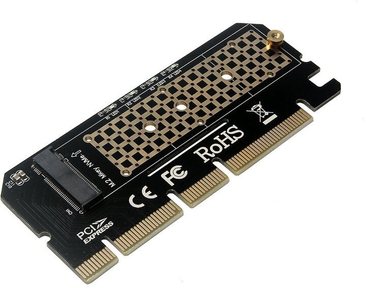 ORIENT Переходник PCI-E->M.2 ORIENT C299E, 1xM.2 NGFF PCI-E 2230/2242/2260/2280 (PCI-E3.0 x16) (oem)