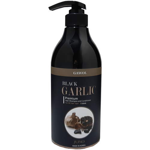 Шампунь-кондиционер для волос с экстрактом черного чеснока GAWOL Black Garlic Premium Hair Shampoo Conditioner 750 мл