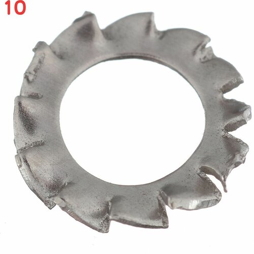 Шайба стопорная нержавеющая сталь 6x11 мм DIN 6798А (10 шт.) (10 шт.)