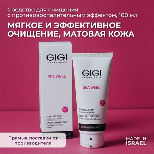 GIGI/ Джи джи/ Sea Weed жидкое мыло матирующее, 100 мл/ израильская косметика средства для умывания gigi мыло жидкое непенящееся sea weed