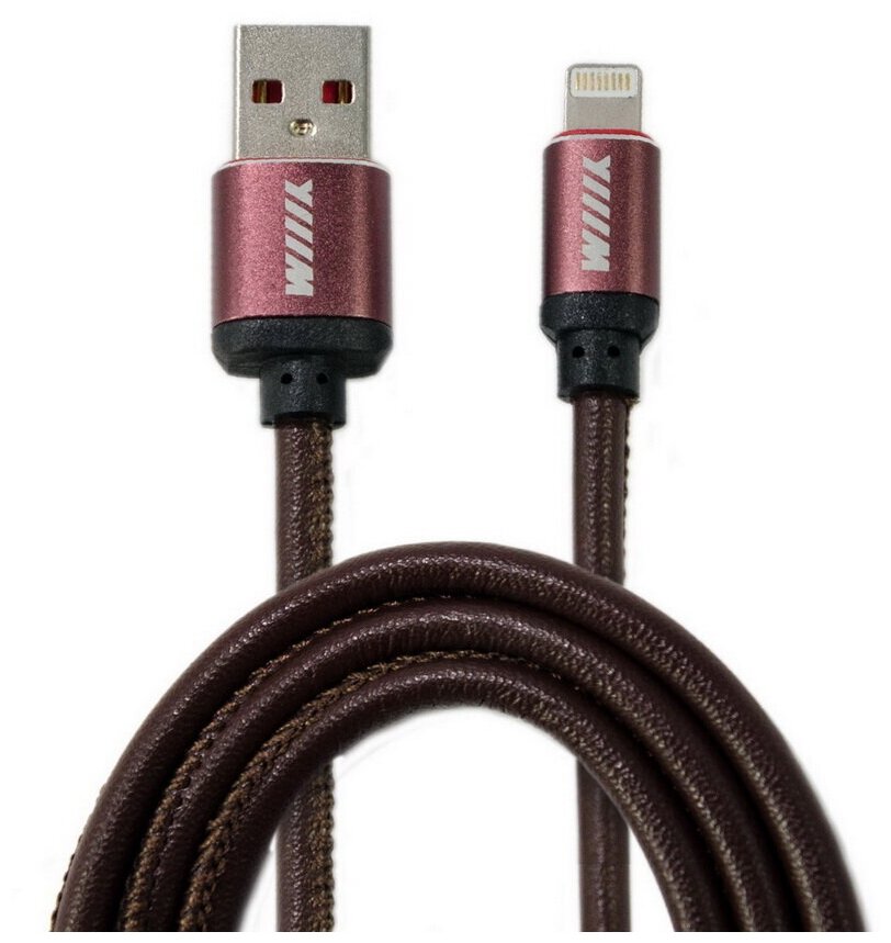 Cb810-2a-U8-Lr-10bn_data-Кабель! Usb-Lightning Коричневый Эко-Кожа 1м WIIIX арт. CB8102AU8LR10BN