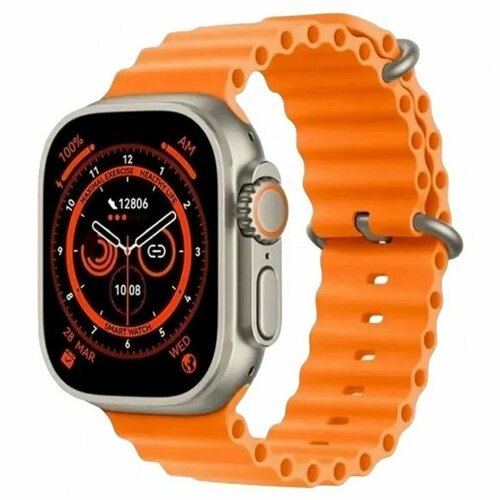 Умные часы, восьмой серии Smart Watch 8 Ultra, с влагозащитой. Спортивные часы, оранжевый