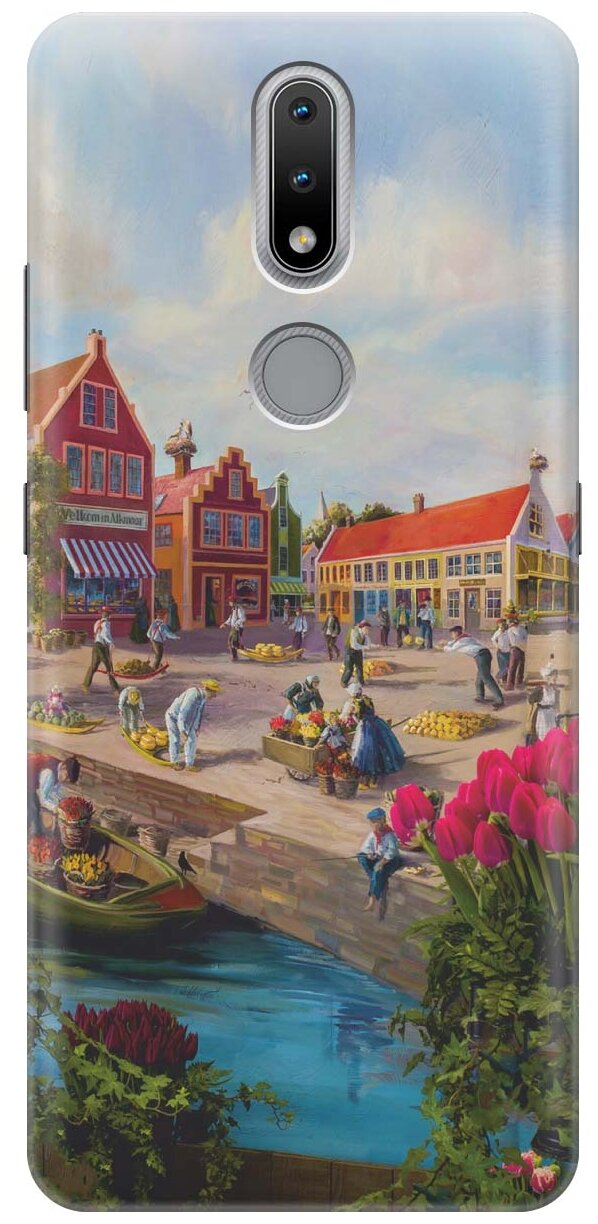 RE: PA Чехол - накладка ArtColor для Nokia 2.4 с принтом "Старинный Амстердам"