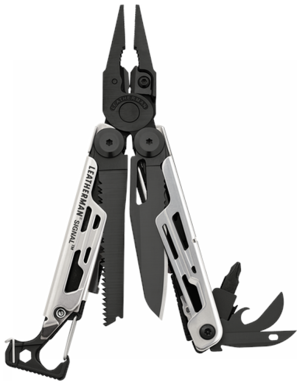 Мультитул Leatherman Signal (832625) 115мм 19функций серебристый/черный карт.коробка - фото №1