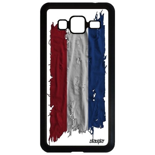 фото Чехол на мобильный galaxy j3 2016, "флаг голландии на ткани" страна utaupia