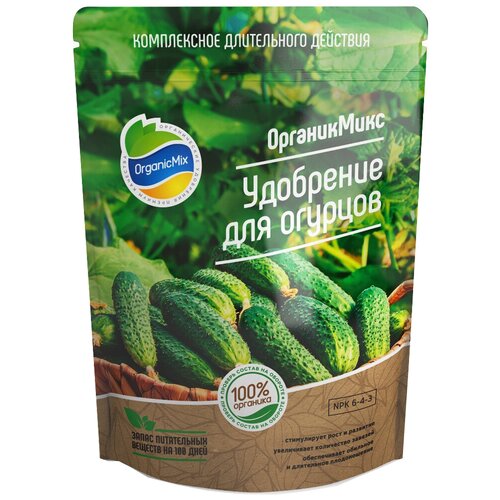 органическое удобрение органикмикс для огурцов 850 г Удобрение Organic Mix для огурцов, 0.85 кг, 1 уп.