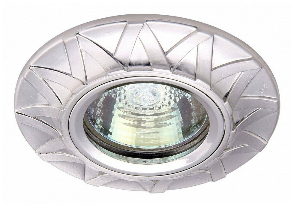Светильник ESCADA Enna 221029, GU5.3, 50 Вт, цвет арматуры: никель, цвет плафона: серый