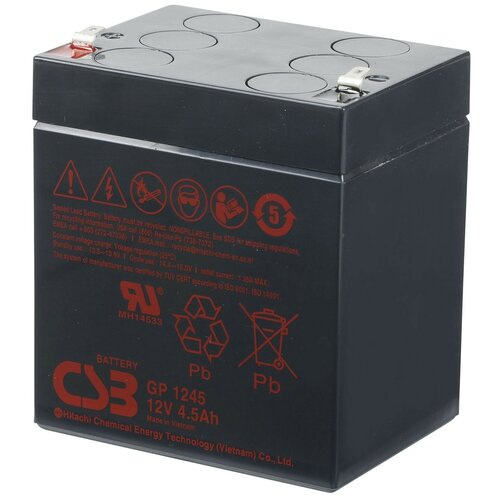 Аккумуляторная батарея CSB GP 1245 12В 4500 А·ч аккумуляторная батарея csb gp 12400 40 а·ч