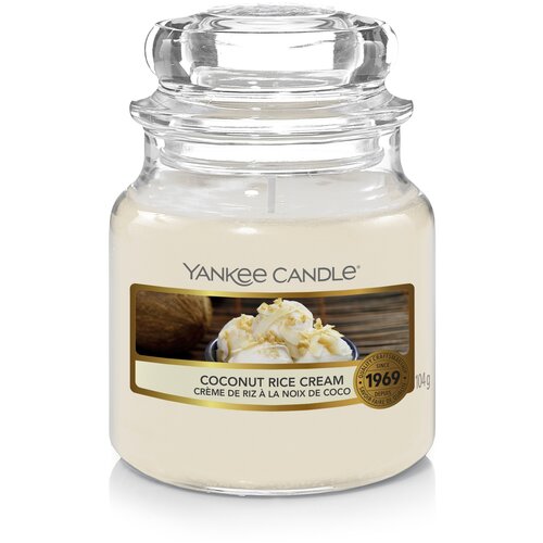 фото Свеча кокосовый крем coconut rice cream 104гр / 25-45 часов yankee candle