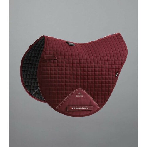 фото Вальтрап для лошади из хлопка close contact cotton cross country saddle pad (бордовый) нет бренда