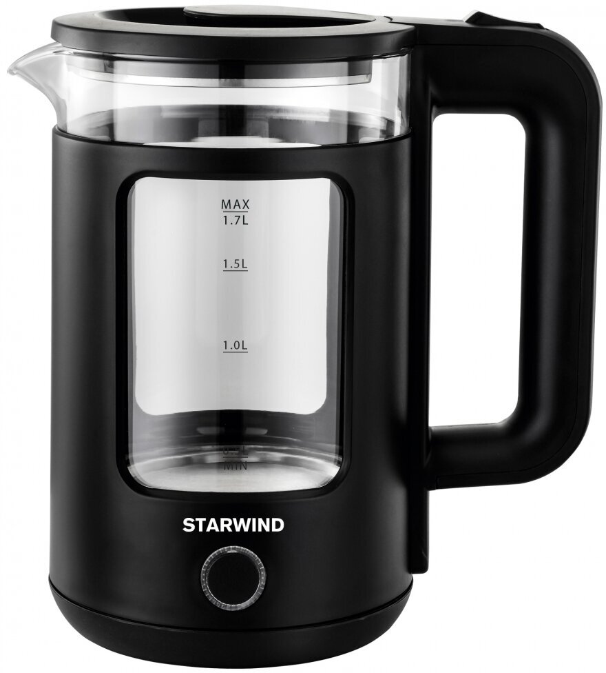 Чайник электрический StarWind SKG1053, 1800Вт, черный