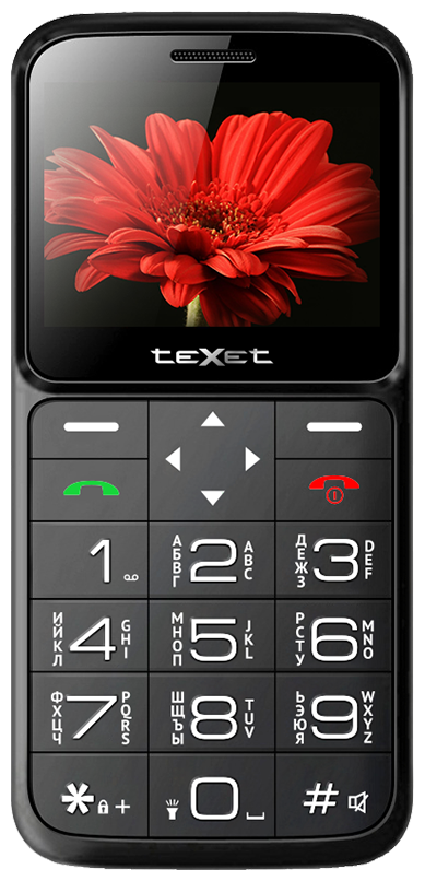 Мобильный телефон teXet TM-B226 Black/Red