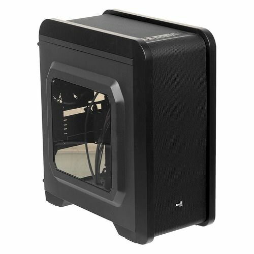 Корпус mATX Aerocool Qs-240, Micro-Tower, без БП, черный