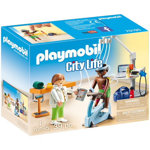 Конструктор Playmobil City Life 70195 Физиотерапевт, 39 дет. конструктор playmobil city life 5573 близнецы в коляске 15 дет