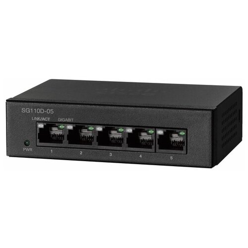 Коммутатор Cisco SG110D-05 коммутатор cisco sb sg110d 05 eu 5 портов 10 100mbps