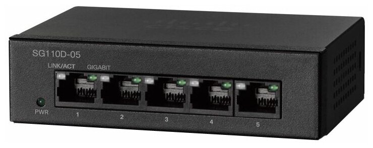 SG110D-05-EU Коммутатор 5-портовый SG110D-05 5-Port Gigabit Desktop Switch