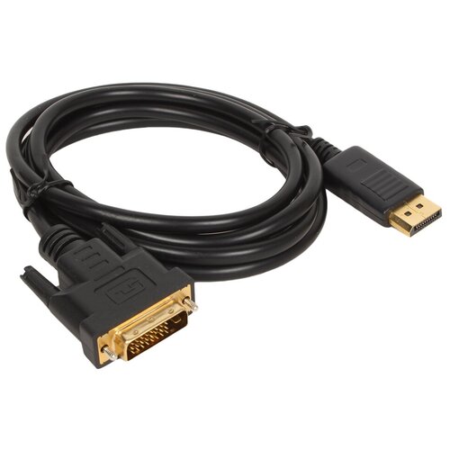 Кабель Telecom DisplayPort - DVI-D (TA668), 1.8 м, черный кабель telecom displayport dvi d ta668 1 8 м черный