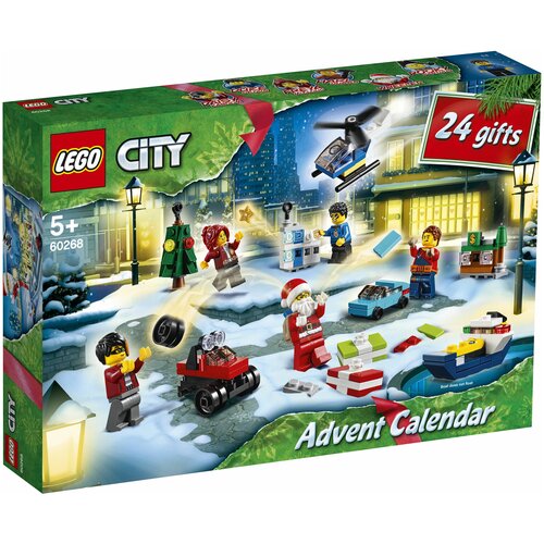 Конструктор LEGO City 60268 Новогодний календарь, 342 дет. конструктор lego city 60352 новогодний адвент календарь 2022