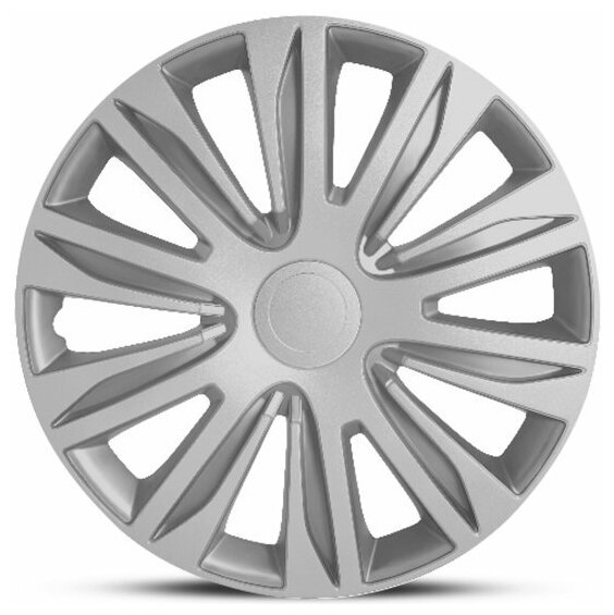 Колпаки на колёса AUTOPROFI WC-2010 SILVER (16) размер 16" (400мм),1/4 , PP пластик, регулировочный обод для разных типов дисков,4 шт, металлик