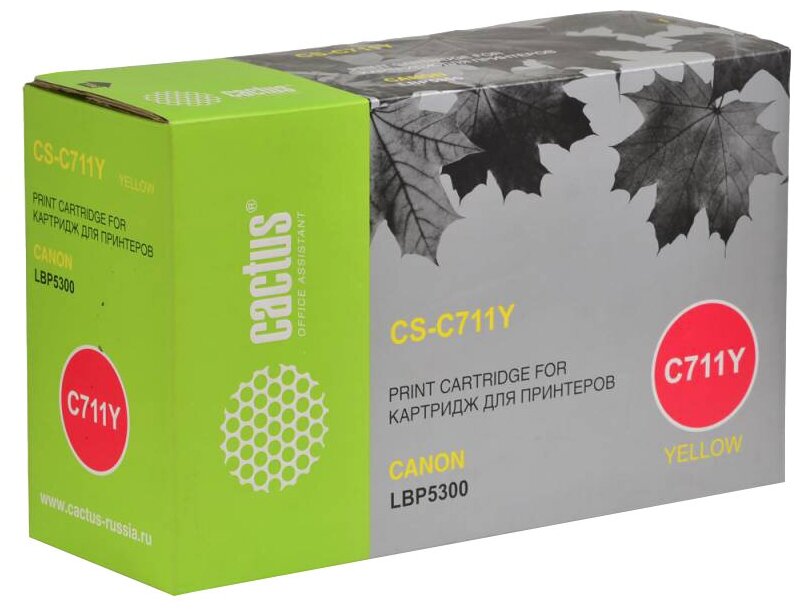 Cactus Cartridge 711Y Картридж CS-C711Y жёлтый для Canon LBP5300 6000стр.