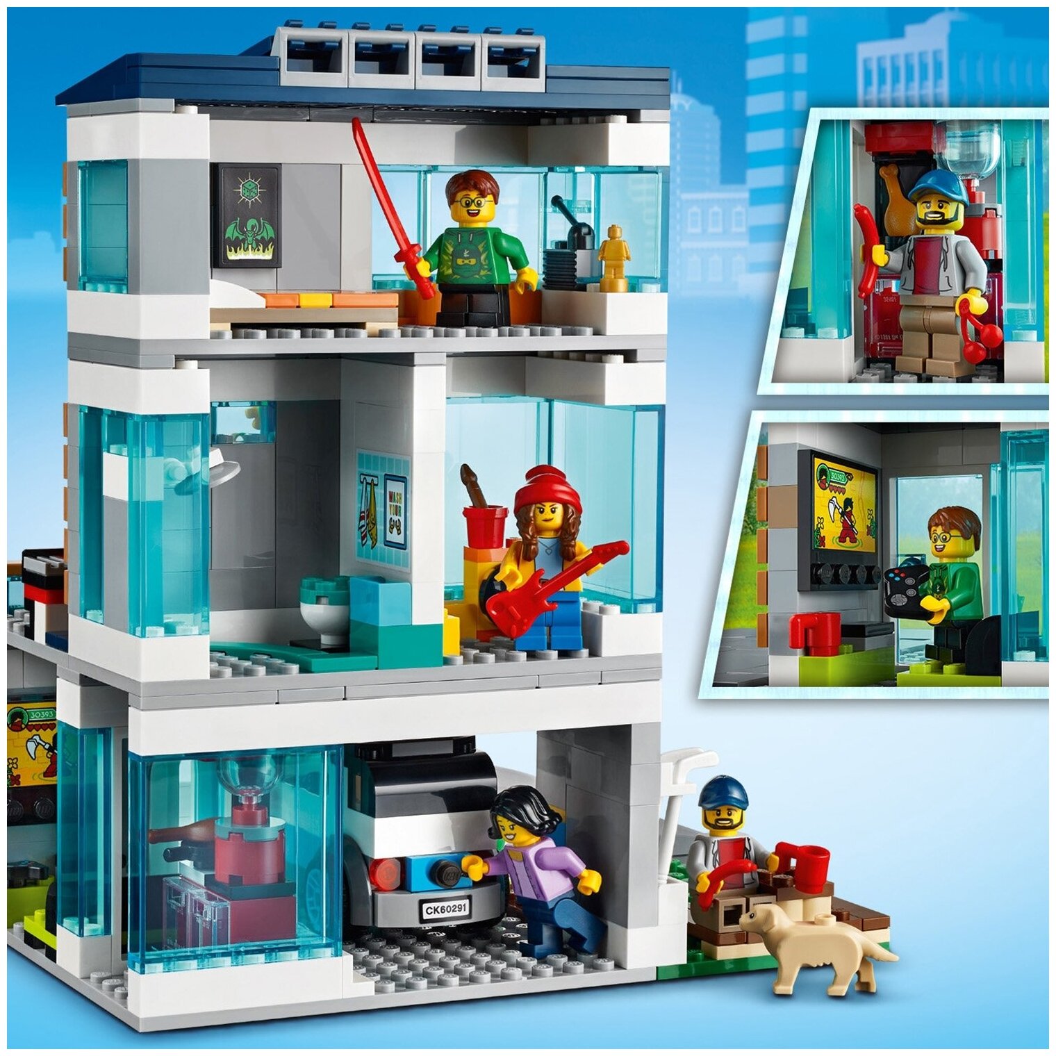 Конструктор LEGO City 60291 Современный дом для семьи - фото №10