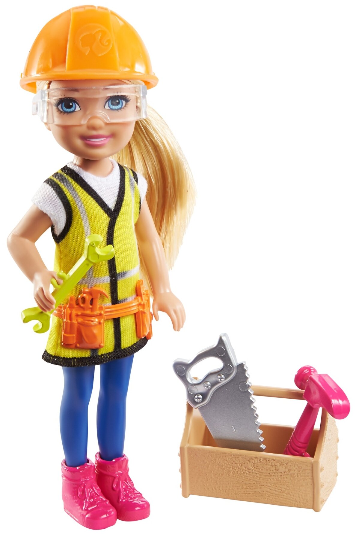 Кукла Barbie Карьера Челси, 15 см, GTN86 строитель
