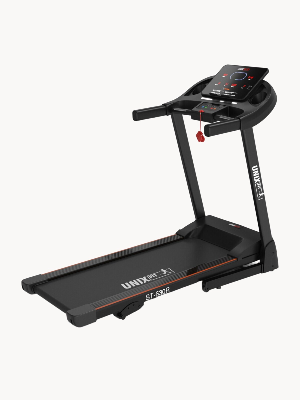Беговая дорожка UNIX Fit ST-630R Black беговое полотно 122x42.5 см, 8 плоских эластомеров UNIXFIT